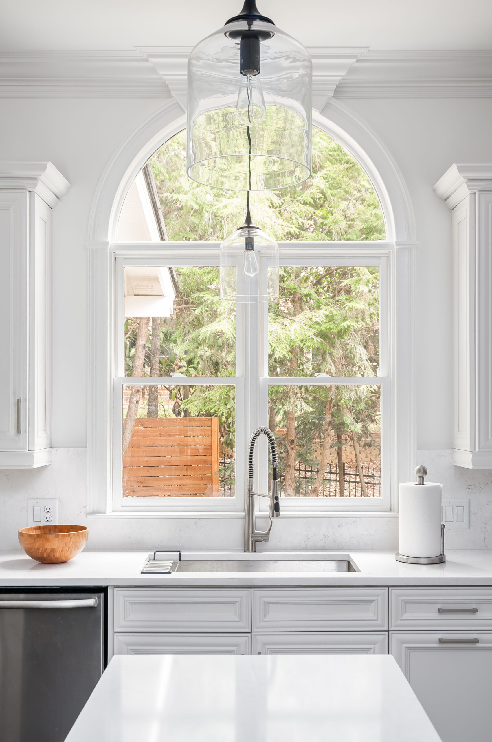 a kitchen refresh arched window