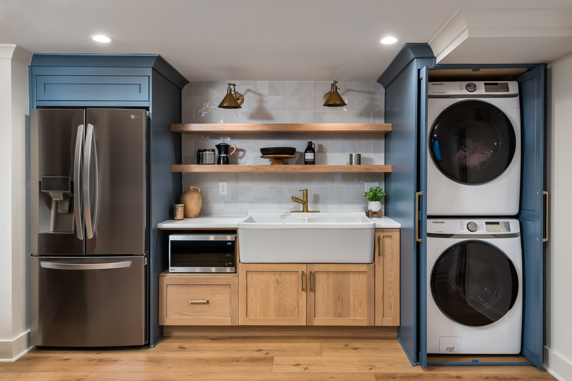 Basement Doubles As Studio Apartment Mini Kitchen