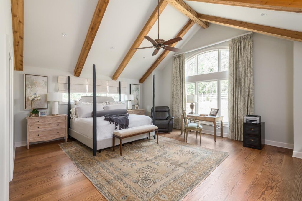 5 favorite bedroom features cathedral ceiling vaulted ceiling with beams