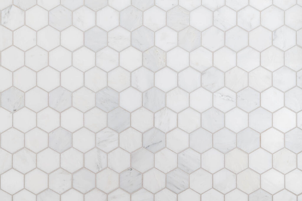 white buckhead tiles