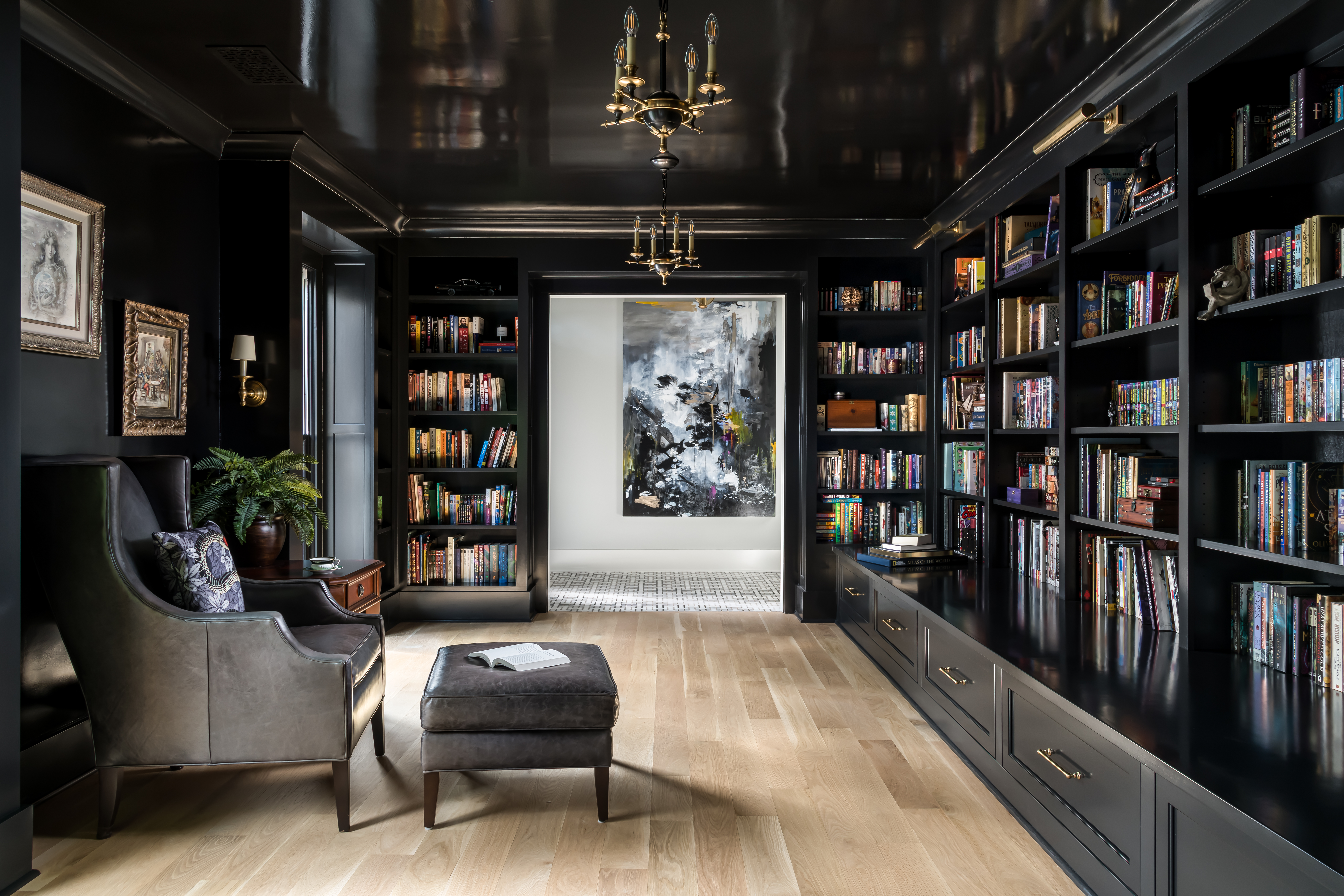 Luxurious Home Library, Dining Room, and Foyer