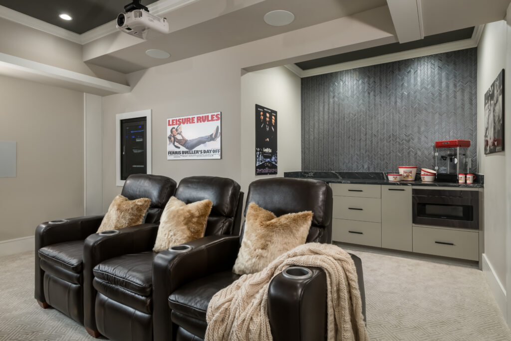 home theater seating and speakers