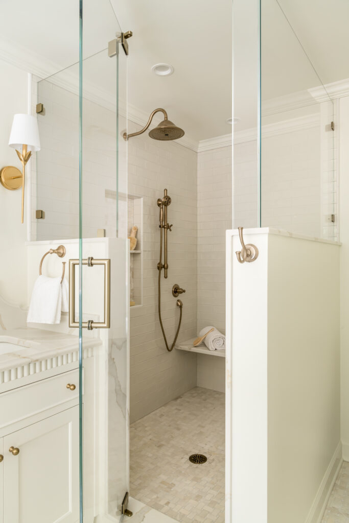 Serene Primary Bathroom Oasis shower bench