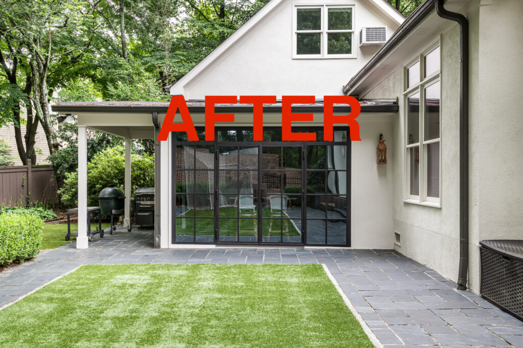 Stylish Update For a Sunporch