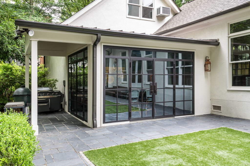 Stylish Update For a Sunporch