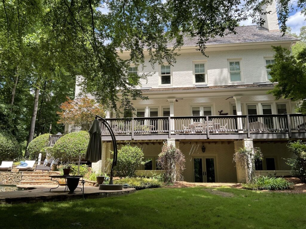 Grand porch renovation before