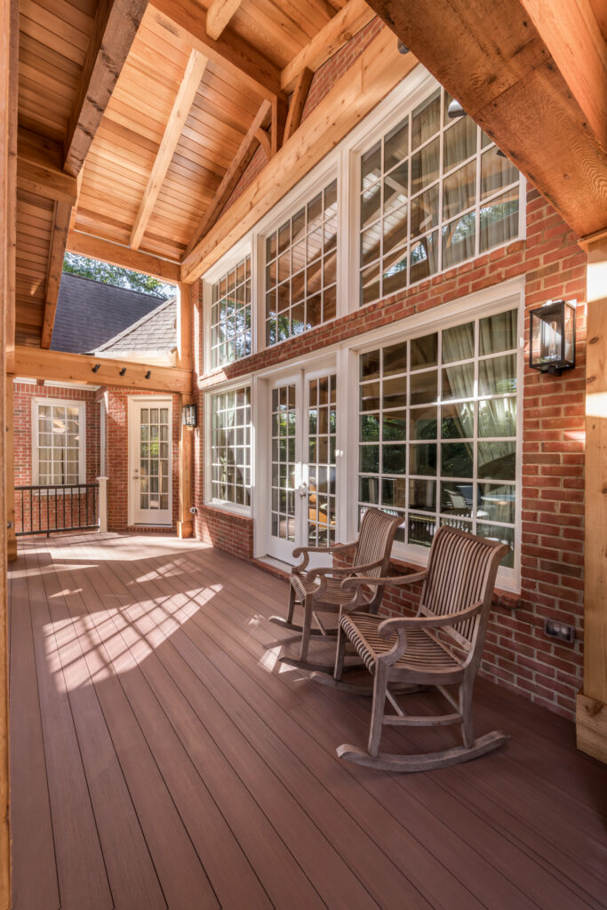 covered deck in Sandy Springs, Georgia