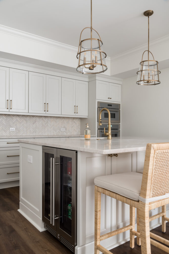Stylish basement remodel in alpharetta