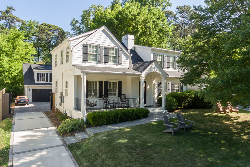 Enhanced curb appeal and new garage